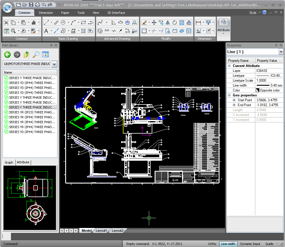 import dwg into ironcad